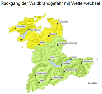 Dispositionsbeurteilung Waldbrandgefahr